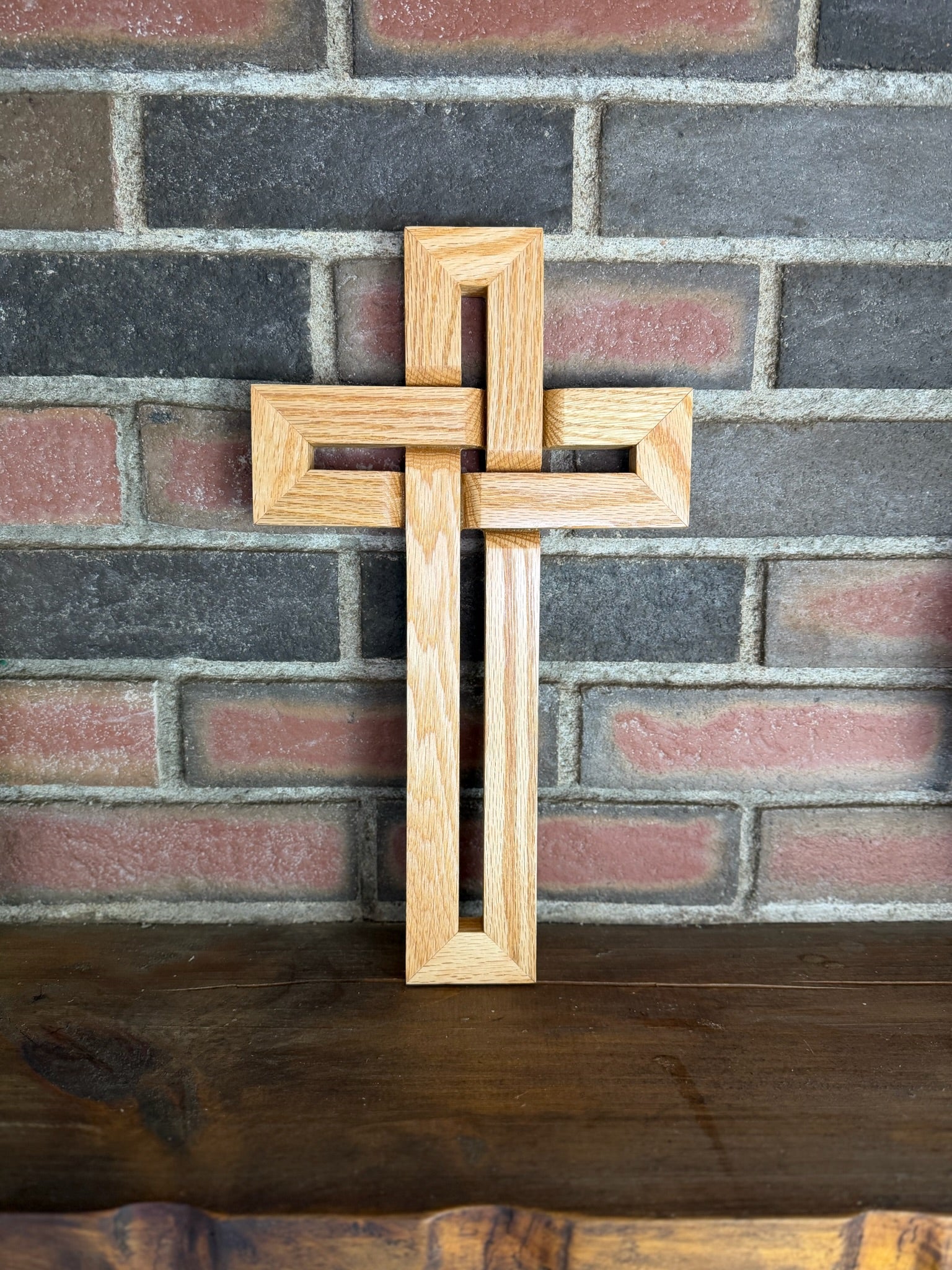Red Oak Wall Hanging Cross