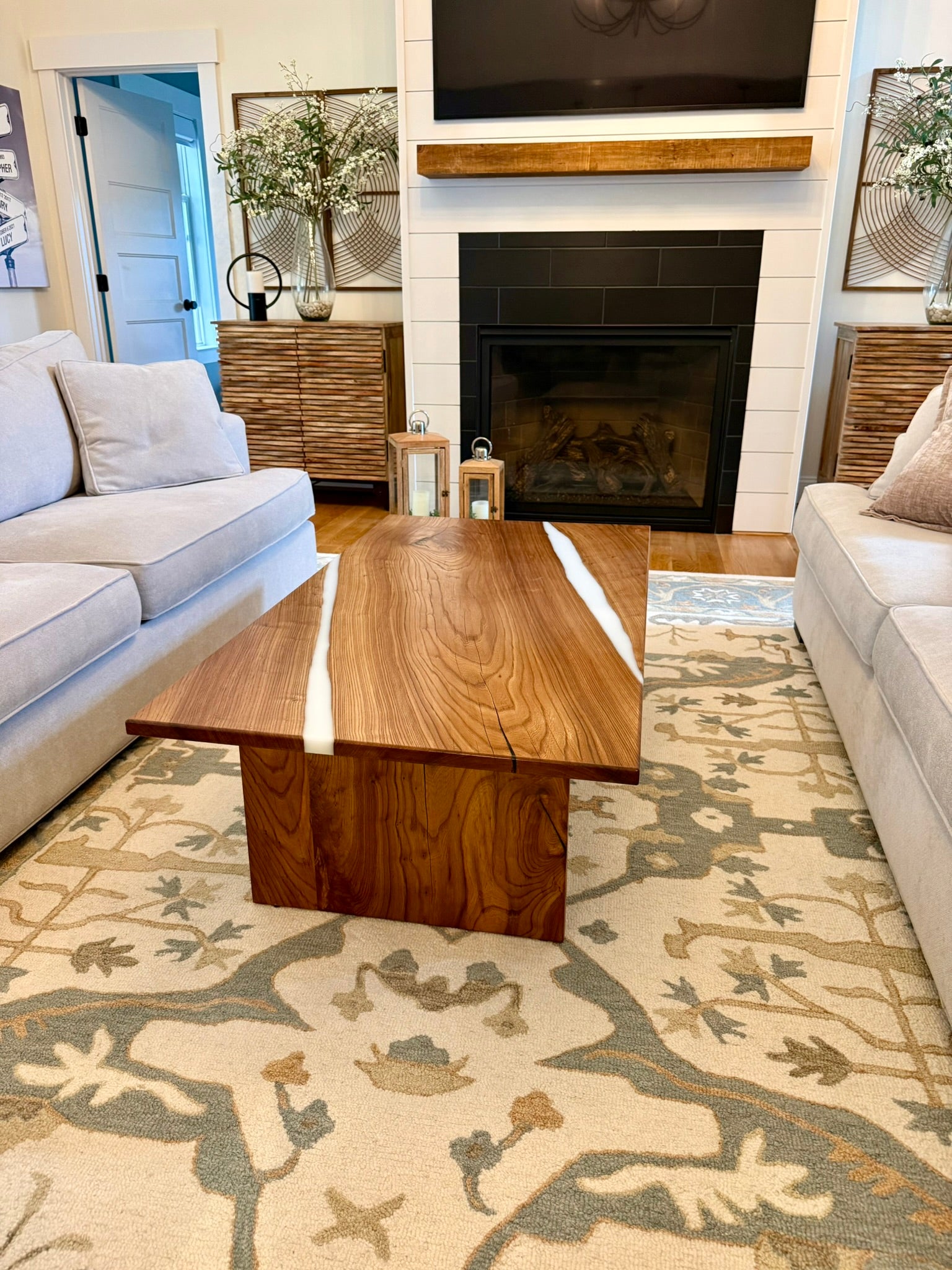 English Elm River Coffee Table